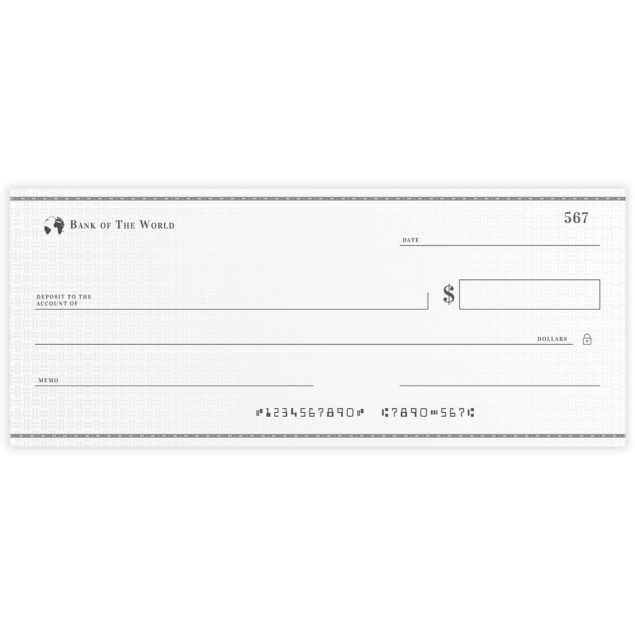 Reusable Big Check for Presentation, 30 x 16 in Large Oversized Dry Erase Plaque for Endowment, Donations